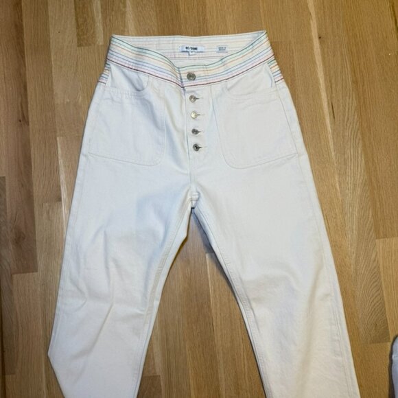 RE/DONE LIMITED EDITION: THE BLANCA JEAN IN ECRU - Picture 2 of 6